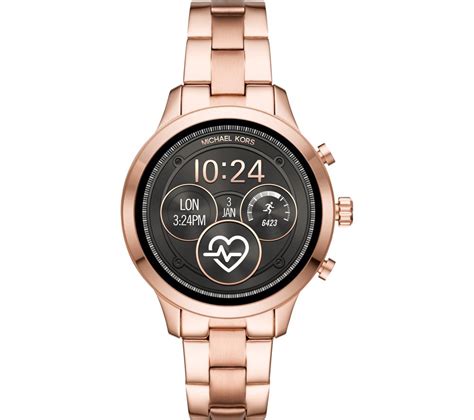 michael kors access runway rose gold-tone and silicone smartwatch review|mkt5046.